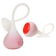 ELENKER Portable Watherproof IP65 Shower Bluetooth Speaker White