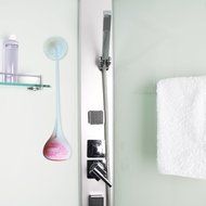 ELENKER Portable Watherproof IP65 Shower Bluetooth Speaker White N2