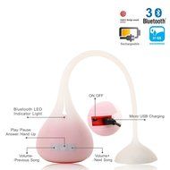 ELENKER Portable Watherproof IP65 Shower Bluetooth Speaker White N5