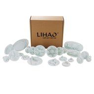 LIHAO 9 Set 22 Pieces Christmas Sugarcraft Plunger Cutter Fondant Press Set Cake Decorating Tools