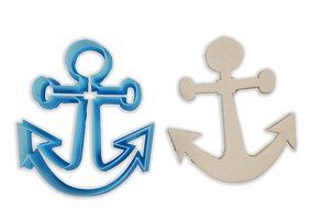 Nautical Anchor Cookie Cutter - MINI - 2 Inches