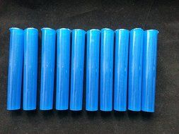 10 PACK KING SIZE DARK BLUE SNAP TOP DOOB J TUBE, MEDICINE STORAGE CONTAINERS