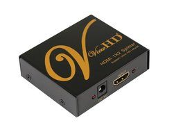 ViewHD 2 Port 1x2 Powered HDMI Mini Splitter for 1080P &amp; 3D | Model: VHD-1X2MN3D N14