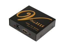 ViewHD 2 Port 1x2 Powered HDMI Mini Splitter for 1080P &amp; 3D | Model: VHD-1X2MN3D N17