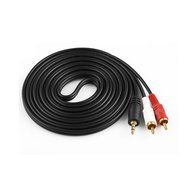 Generic Audio Video Cable RCA to 3.5mm Audio Video Cable Extension Cable Black