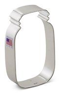 Ann Clark Mason Jar Cookie Cutter - 4.5 Inches - Tin Plated Steel