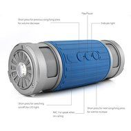 BUTEFO Outdoor Sports Bluetooth Speaker TF Card/Audio Input/IP45 Dustproof Waterproof/3-Mode Torch/Microphone... N15