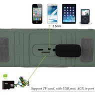 BUTEFO Outdoor Sports Bluetooth Speaker TF Card/Audio Input/IP45 Dustproof Waterproof/3-Mode Torch/Microphone... N30