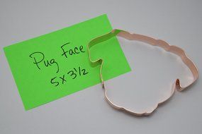 Pug Face Dog Cookie Cutter N2