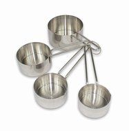 2dayShip Stainless Steel Mixing Bowls 1.5, 3, 4, and 5 Quart and Measuring Cup and Spoon Sets, Set of 6 N6
