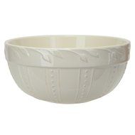 Signature Housewares Sorrento Collection 120-Ounce Large Mixing Bowl, Ivory Antiqued Finish