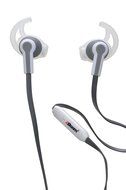 2BOOM SOLO Athletic Sports Wired Earbuds Headphones with Microphone White