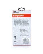 2BOOM SOLO Athletic Sports Wired Earbuds Headphones with Microphone White N8