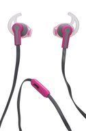2BOOM SOLO Athletic Sports Wired Earbuds Headphones with Microphone White N20