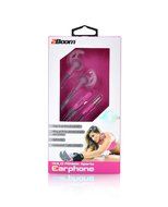 2BOOM SOLO Athletic Sports Wired Earbuds Headphones with Microphone White N21
