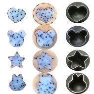Cake Vegetable Fruit Cutter Mold Multi Shapes Mini Cookie Cutter Set of 8 for Chocolate Fruit Vegetables Pie Crust... N2