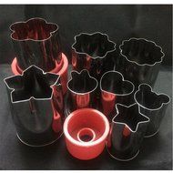 Cake Vegetable Fruit Cutter Mold Multi Shapes Mini Cookie Cutter Set of 8 for Chocolate Fruit Vegetables Pie Crust... N3