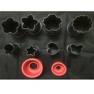 Cake Vegetable Fruit Cutter Mold Multi Shapes Mini Cookie Cutter Set of 8 for Chocolate Fruit Vegetables Pie Crust... N4