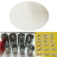 Cake Vegetable Fruit Cutter Mold Multi Shapes Mini Cookie Cutter Set of 8 for Chocolate Fruit Vegetables Pie Crust... N6