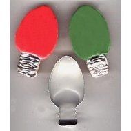 Christmas Holiday Light Bulb Ornament Cookie Cutter for Party Favors (4&quot;)