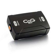 C2G Cables To Go 40018 Coaxial to TOSLINK Optical Digital Audio Converter, Black