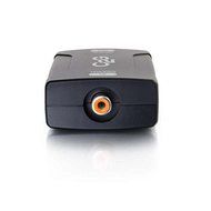 C2G Cables To Go 40018 Coaxial to TOSLINK Optical Digital Audio Converter, Black N6