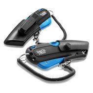 Modern Box Cutter, 3 blade depth setting , Squeeze Trigger and Edge Guides, Holster, Lanyard, Extra Blade - 1000...