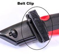 Modern Box Cutter, 3 blade depth setting , Squeeze Trigger and Edge Guides, Holster, Lanyard, Extra Blade - 1000... N4