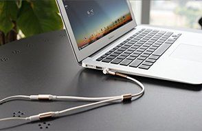 ROCK 1 Male To 2 Female 3.5mm Plug Earphone Y Splitter Extension Audio Cable For iPhone Samsung Color Tarnish N4