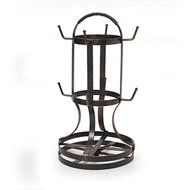 Gourmet Basics by Mikasa Rotating Mug Tree, Antique Black