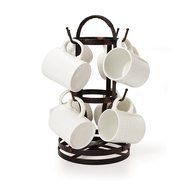 Gourmet Basics by Mikasa Rotating Mug Tree, Antique Black N2