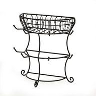 Gourmet Basics by Mikasa Rotating Mug Tree, Antique Black N3