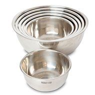 Heavy Duty Stainless Steel Mixing Bowls &ndash; Set of 6 Different Sizes - by Product Stop N2