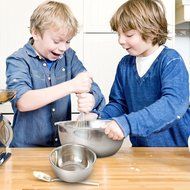 Heavy Duty Stainless Steel Mixing Bowls &ndash; Set of 6 Different Sizes - by Product Stop N3