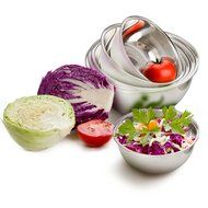 Heavy Duty Stainless Steel Mixing Bowls &ndash; Set of 6 Different Sizes - by Product Stop N6