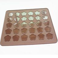 X-Haibei Macaroon Baking Cookies Pastry Sheet Homemade Cute Flower Silicone