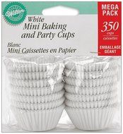 Wilton Baking Cups, Mini, White, 350-Count