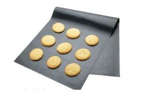 Baking Sheet Roasting Dishes BBQ Hotplate Liner Oven Roasting Mat Trays Sheet Bakeware Set Teflon Black 40 X 100cm... N4