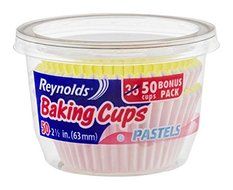 Reynolds Baking Cups, Pastels, 50 Count (Pack of 1)