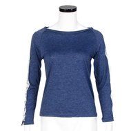 AIMTOPPY New Women Lace Loose Top Full Sleeve Blouse Ladies Casual Tops T-Shirt (M, Blue) N2