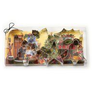 Ann Clark Cookie Cutters Cookies For Christmas Gift Set 6 Pieces Tin Plated Steel