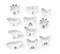 Fox Run Mini Flower and Butterfly 11 Piece Cookie Cutter Set