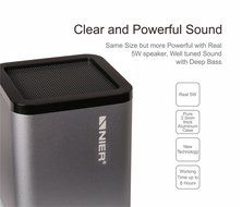 NIER MBOX Portable Mini Bluetooth speaker with Aluminum Housing，5W Powerful Sound, 1000mAh Rechargeable Battery... N3