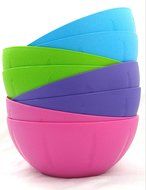 Set of 8 Click Home Design Large Serving and Mixing Bowls (4 different colors) N3