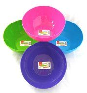 Set of 8 Click Home Design Large Serving and Mixing Bowls (4 different colors) N6