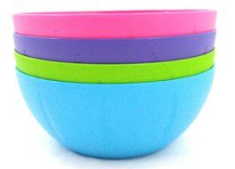 Set of 8 Click Home Design Large Serving and Mixing Bowls (4 different colors) N7