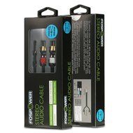 FosPower [10ft] 3.5mm Male to 2-Male RCA [Left / Right] Stereo Audio Cable - Step Down Design Adapter Cable for... N4
