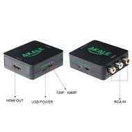 Akale RCA Composite CVBS AV to HDMI Video Audio Converter Adapter Mini Box Support 1080P for TV/PC/PS3/Blue-Ray... N4