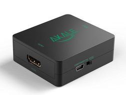 Akale RCA Composite CVBS AV to HDMI Video Audio Converter Adapter Mini Box Support 1080P for TV/PC/PS3/Blue-Ray... N5