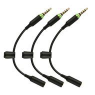 Topoint Replacement iPhone 6s Case Headphone Waterproof Cable/ Wires/ Adapter, 3 Pack 3.5mm Ring Stereo Convert...